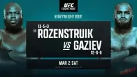 UFC Fight Night 238 прямая трансляция 2 марта 2024 смотреть онлайн бесплатно — Розенстрайк — Газиев