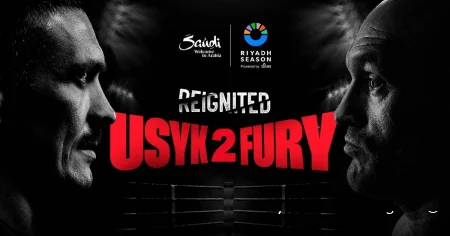 Смотреть бой Тайсон Фьюри - Александр Усик 2 в прямом эфире Fury vs Usyk 22/12/2024